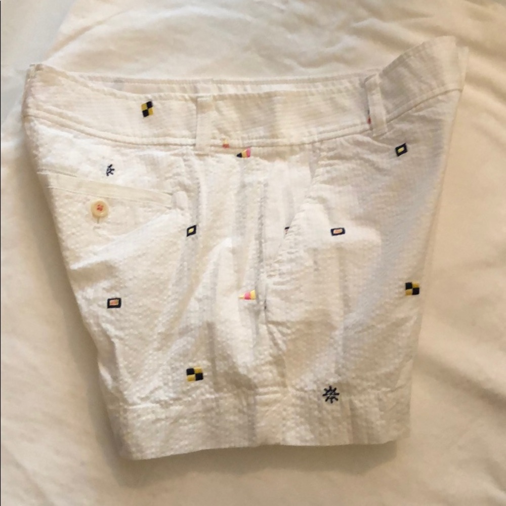 Lilly Pulitzer size 2 Shorts White Seersucker EUC - Picture 7 of 8